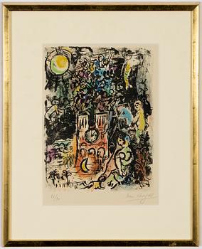 Marc Chagall, lithograph in colour. Signed and numbered 86/90.