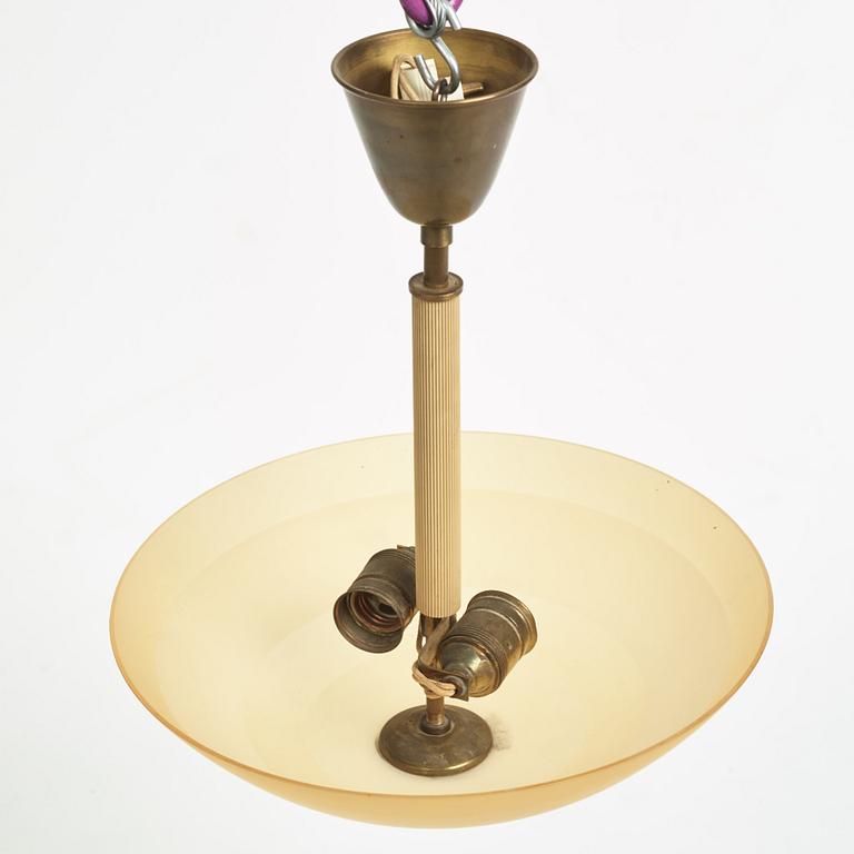 Erik Tidstrand, a model "30004" ceiling lamp, Nordiska Kompaniet, Sweden, 1930s-40s.