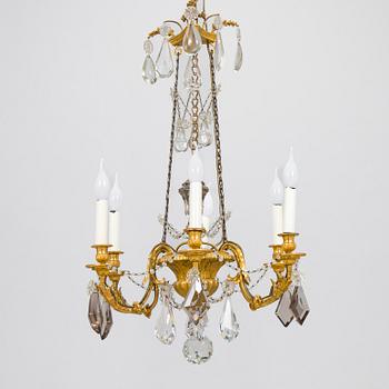 A Louis XVI style chandelier, France, late 19th century.