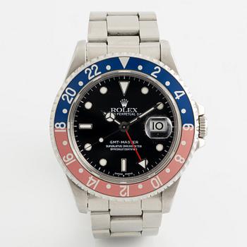 Rolex, Oyster Perpetual Date, GMT-Master, wristwatch, 40 mm.