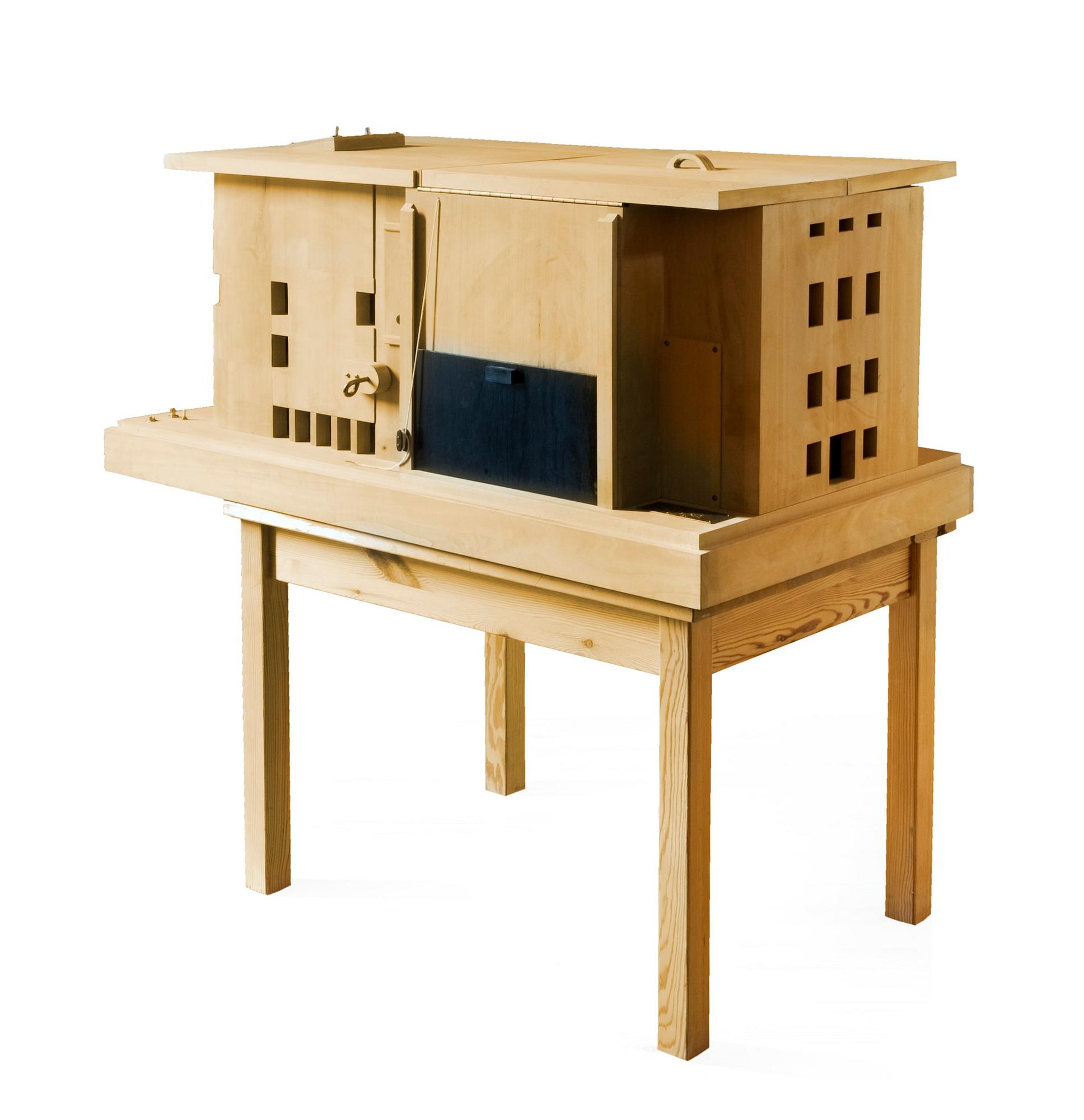 A WOODEN MODEL,