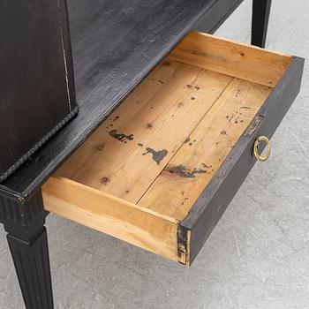 A gustavian style painted desk, circa 1900.