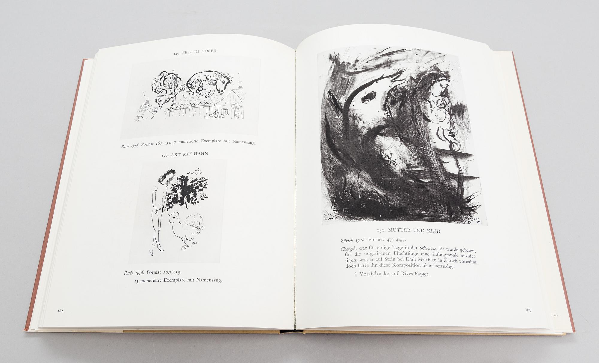 Bok, "Chagall lithographe", Marc Chagall, Fernand Mourlot, Frankrike, 1960.