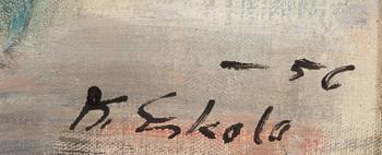 KALLE ESKOLA, oil on canvas, signed and dated -56.