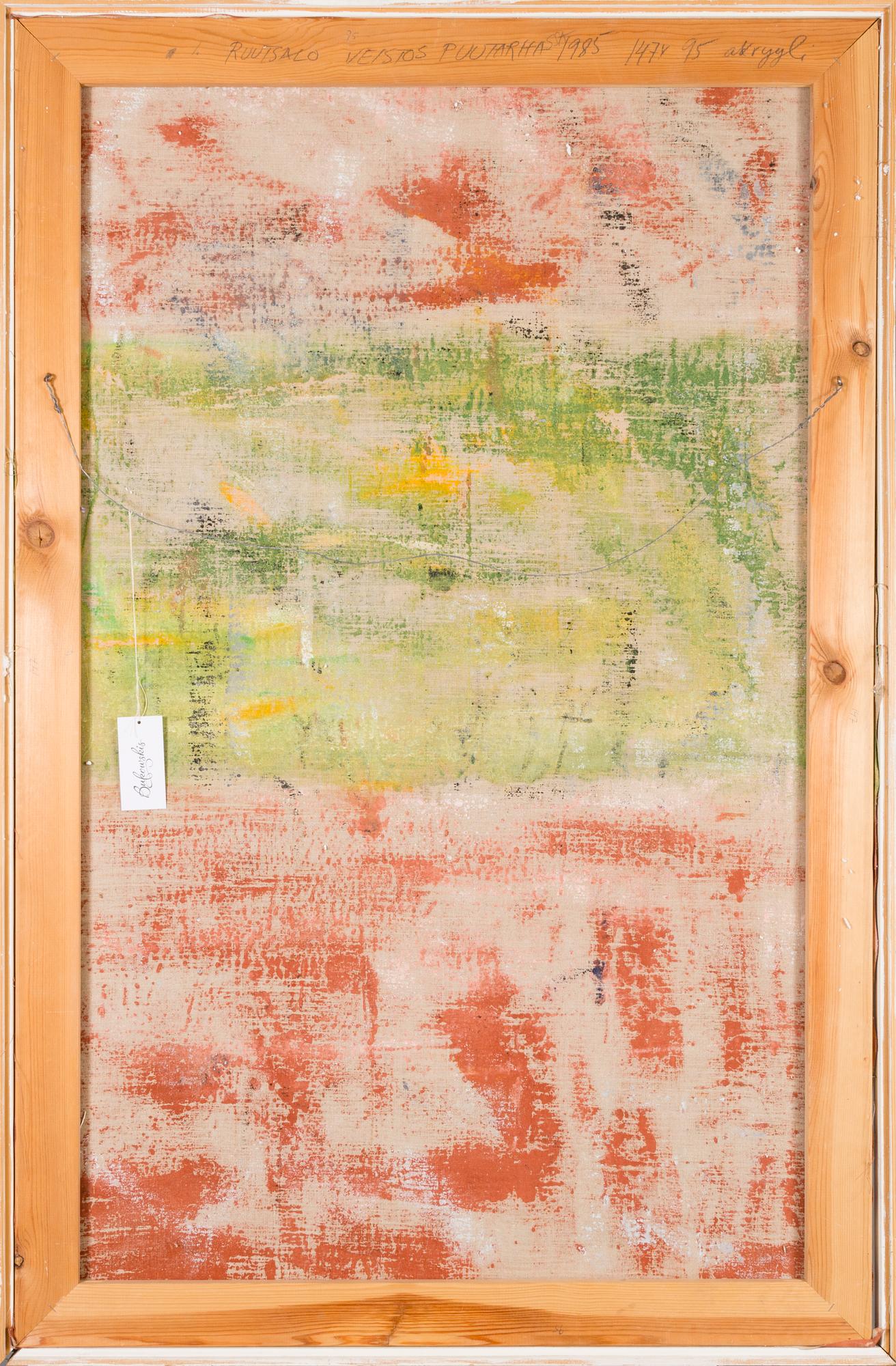 EINO RUUTSALO, akryyli kankaalle, signeerattu ja päivätty -85.