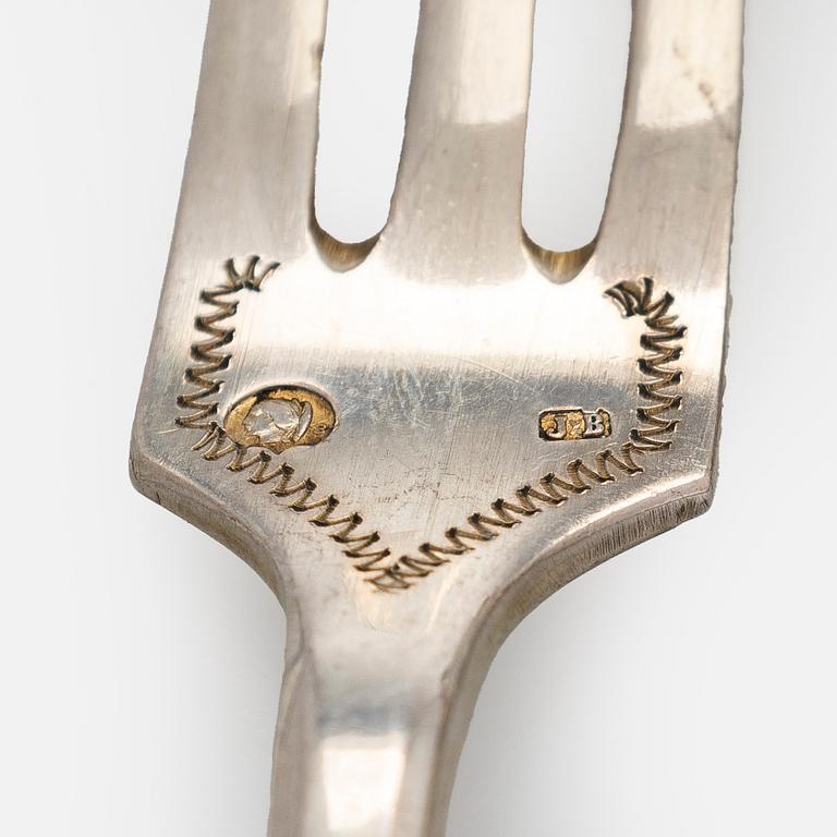 Bestick, 29 st, snarlika, silver, Österrike-Ungern och Tjeckoslovakien 1867-1962.