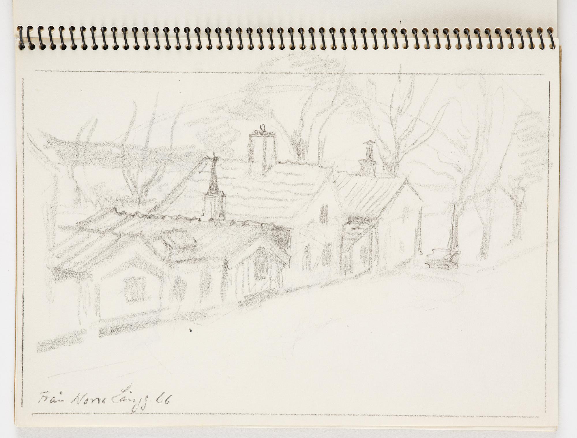 Lotte Laserstein, 4 skissböcker med blyertsteckningar.