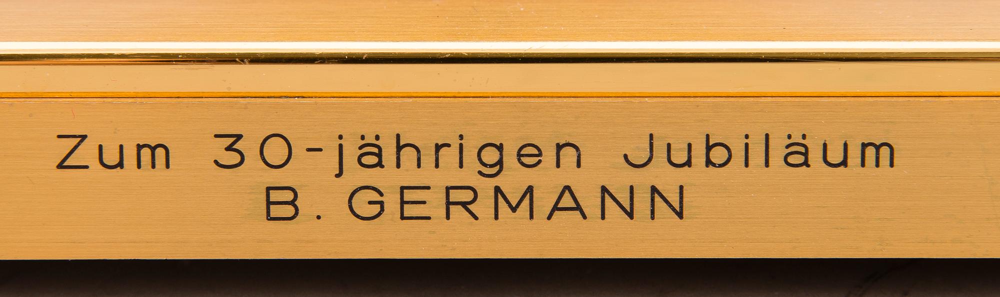 An Imhof table clock with world time, 1960/70s.