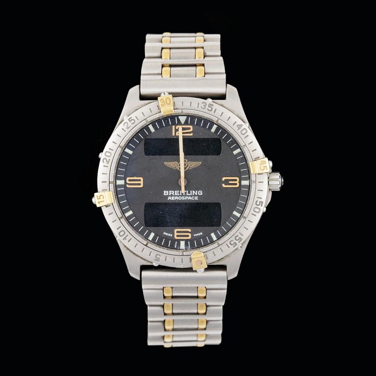 ARMBANDSUR, titan och guld, Breitling, Aerospace, 1996.