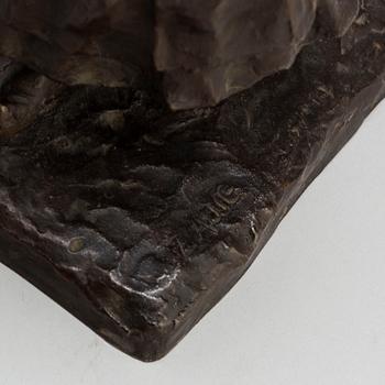 WILLIAM ZADIG, Sculpture. Signed. Bronze, height 28 cm.