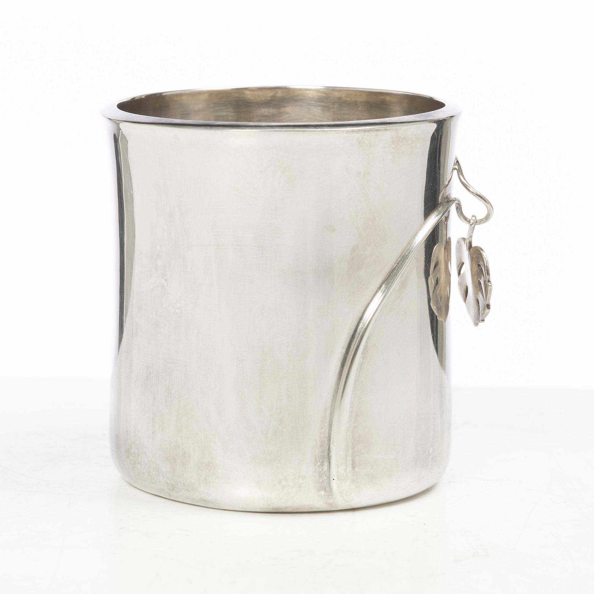 Gunnar Cyrén, bägare/vas, sterling silver, Gävle 1977.