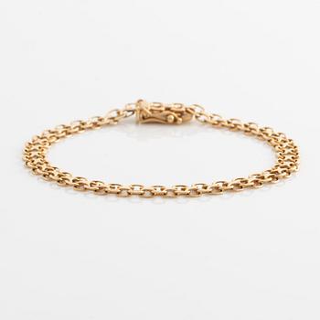 Armband, x-länk, 18K guld.