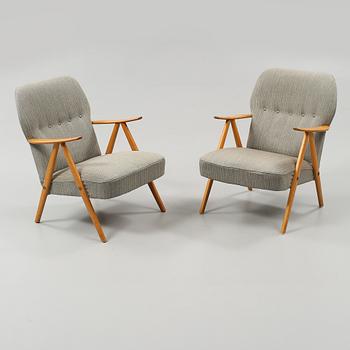 FÅTÖLJER, ett par, Sverige, 1950-tal.