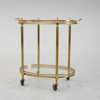 A brass drink trolley, 1960/70's.