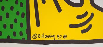 KEITH HARING, efter, "Lucky Strike", tryckt av Albin Uldry Switzerland, signerad och daterad i trycket -87.