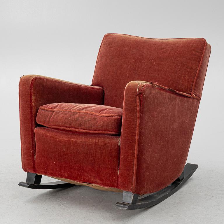A rocking chair,  1930s.