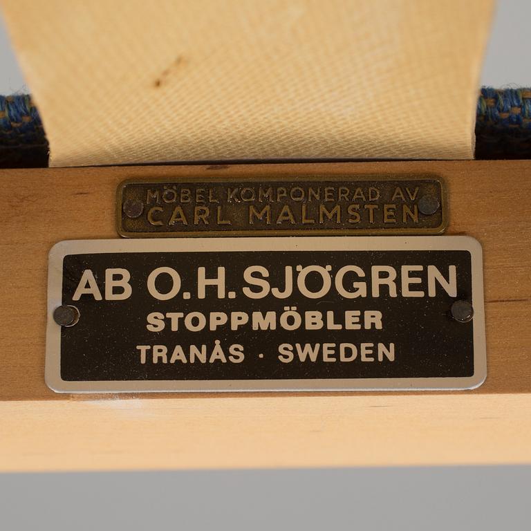 CARL MALMSTEN, an armchair "Ulfåsa", AB OH Sjögren, Tranås, 20th century.