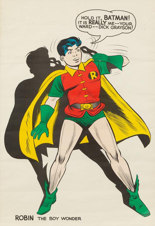 Affisch, "Robin the Boy Wonder", G & F Posters NYC, National Periodical Publications Inc, 1966.