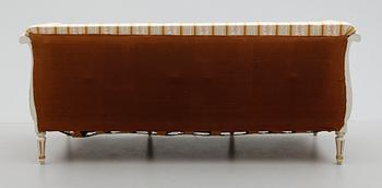 SALONGSMÖBEL, 8 delar, gustaviansk stil, 1900-talets mitt.