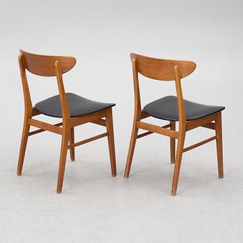 Chairs, 7 pcs, Farstrup, Denmark, 1950s/60s.