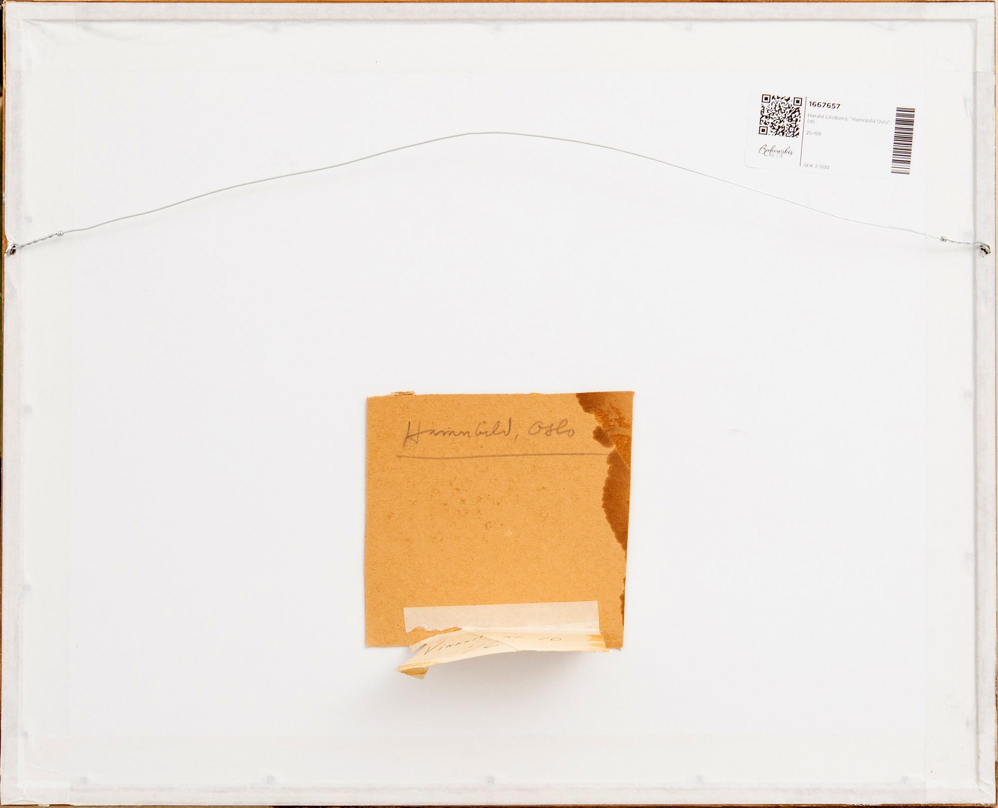 Harald Lindberg, "Harbour Scene Oslo".