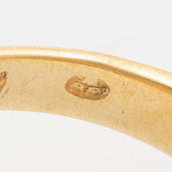 Björn Weckström, Ring, 18K guld med en rund briljantslipad diamant, Finland 1973.