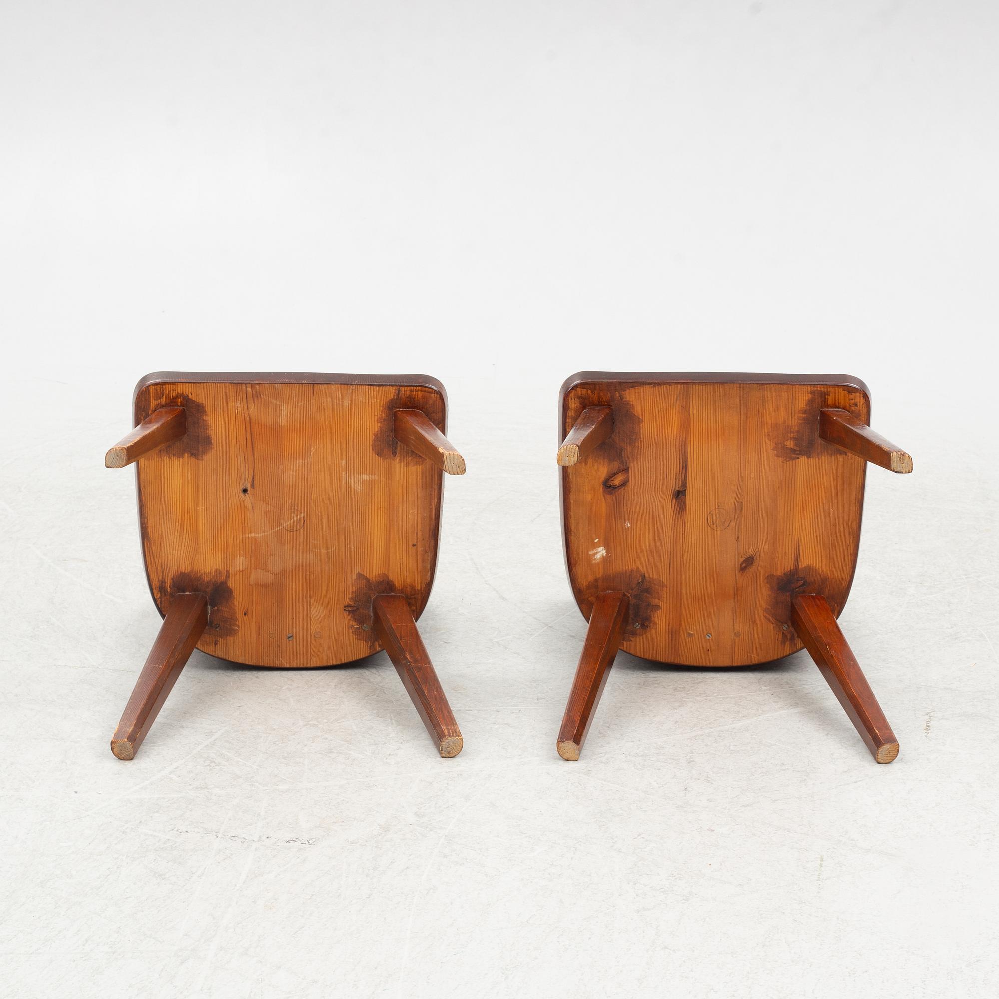 A set of four chairs, Åby Möbelfabrik, 1930s-40s.