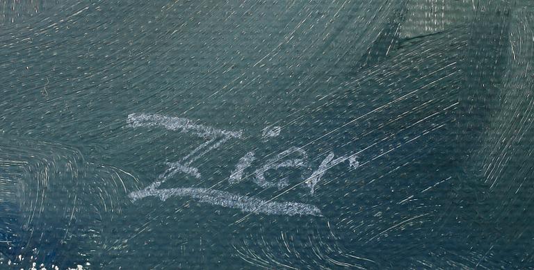 OKÄND KONSTNÄR, olja på duk, signerad Zier.