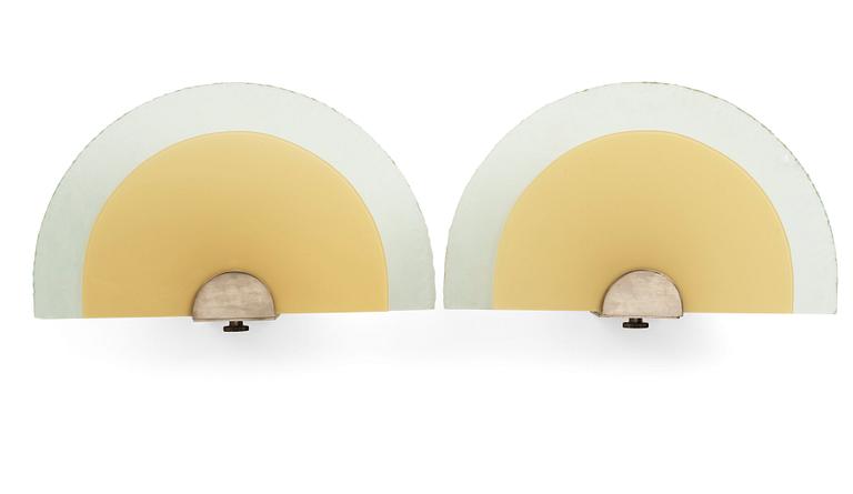 Erik Tidstrand, a pair of wall lamps, model "20720", Nordiska Kompaniet 1930s.