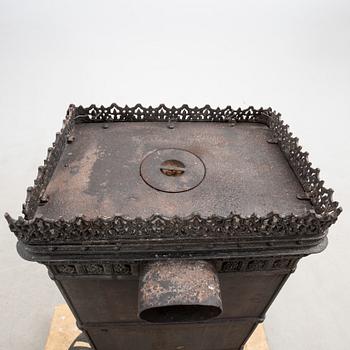 Fireplace, Central Europe, cast iron, circa 1900.