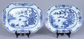 FAT, 2 st, porslin, Kina. 1700-tal.