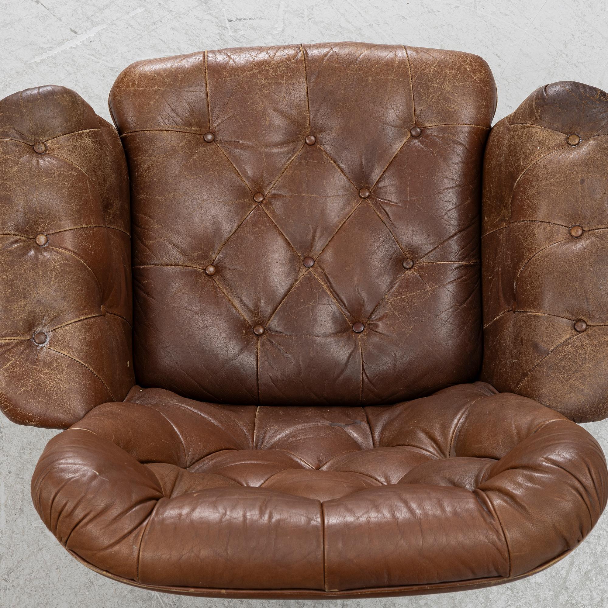 Armchairs, a pair, Göte Möbler, 1960s/70s.