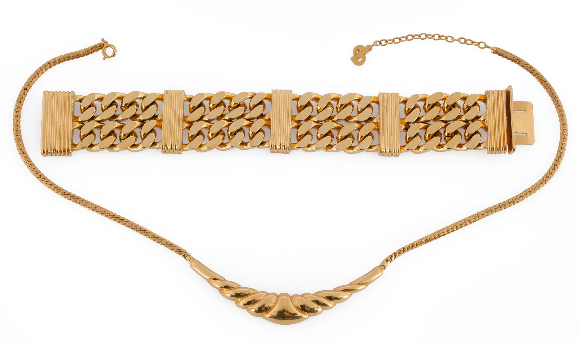 Dior bracelet and necklace.