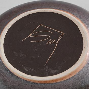 Eleven pieces of stoneware from the 1970s, designed by Carl-Harry Stålhane for Designhuset.