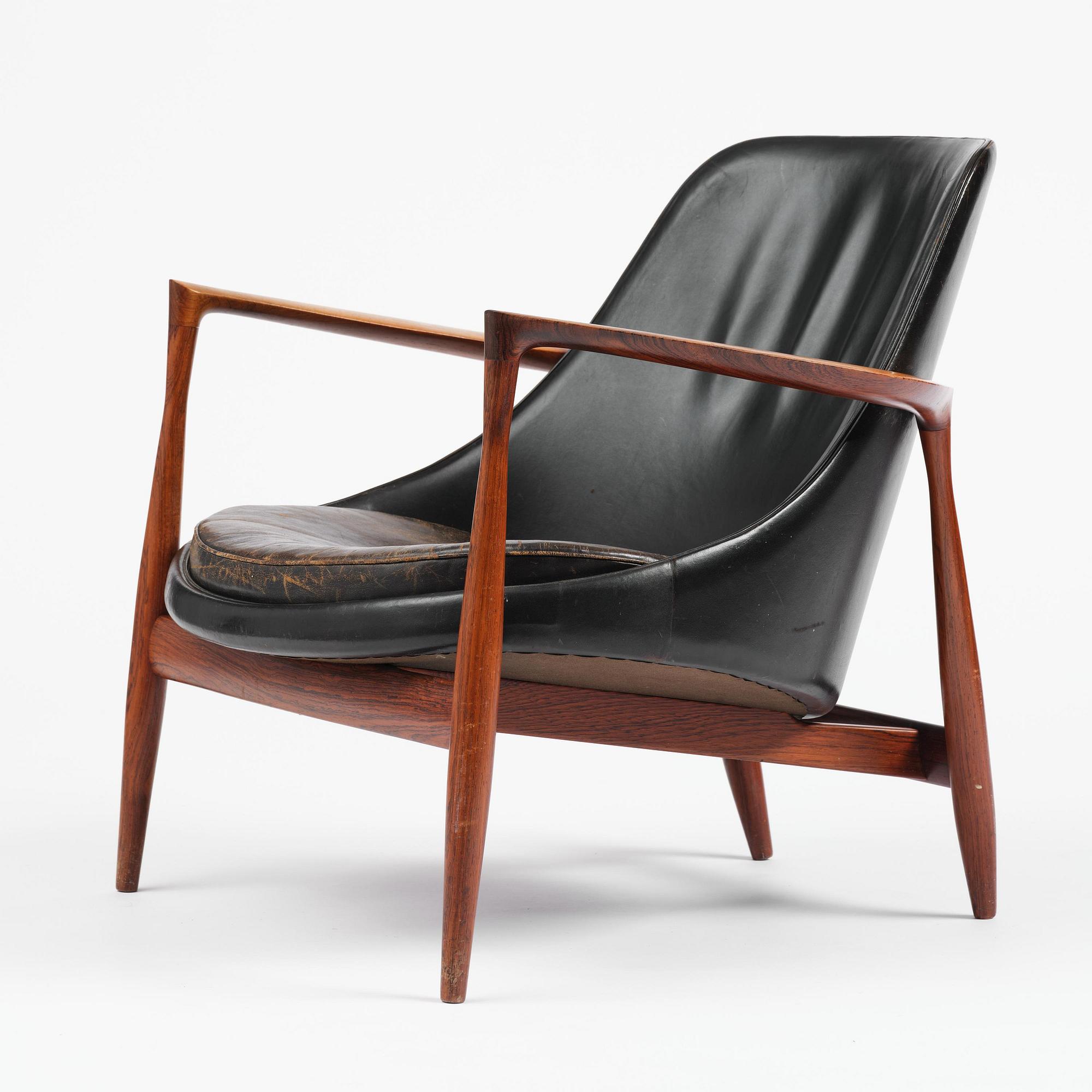 Ib Kofod-Larsen, a rosewood "Elizabeth" easy chair, cabinetmakers Christensen & Larsen, Denmark, 1950s-60s.