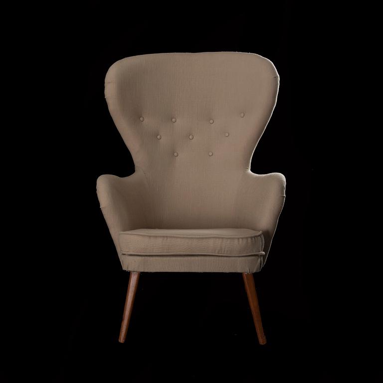 CARL GUSTAF HIORT AF ORNÄS, ARMCHAIR. Manufactured by Puunveistos Helsinki. 1950s.