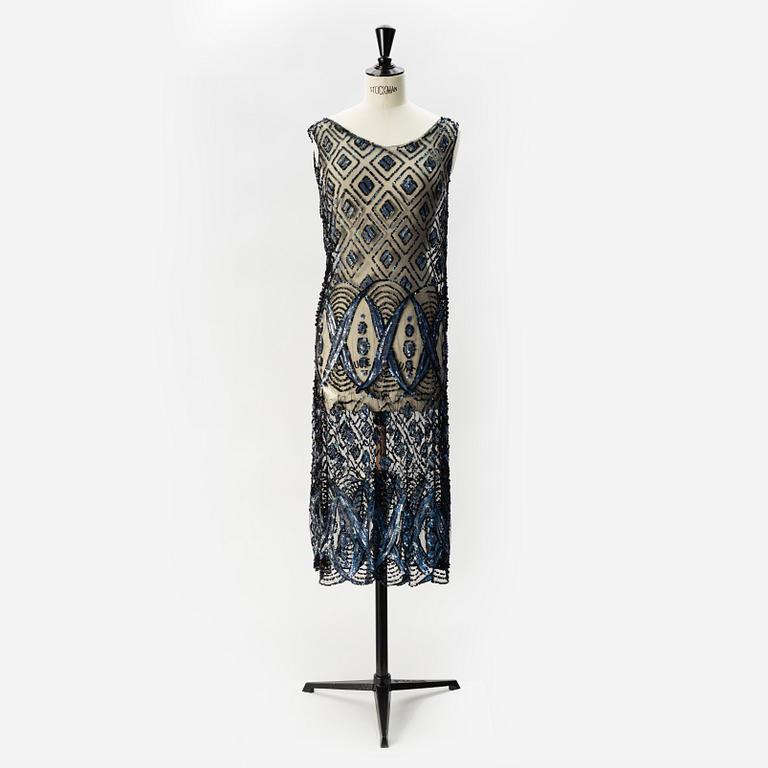 A sequin embroidered 1920's dress.