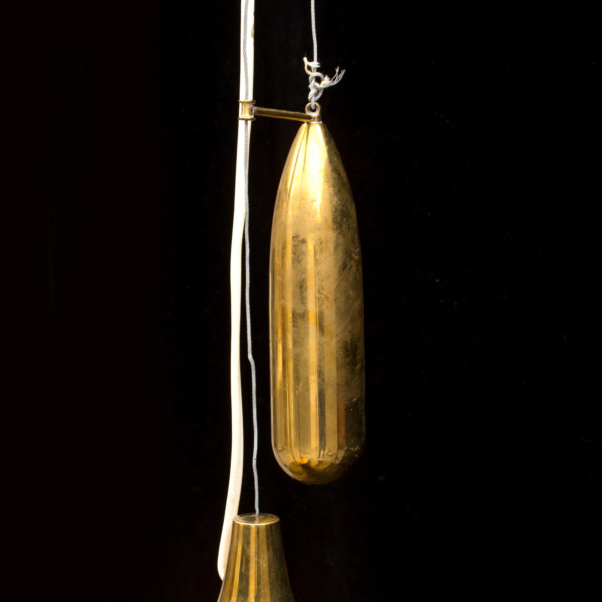 TAKLAMPA, mässing, 1900-tal.
