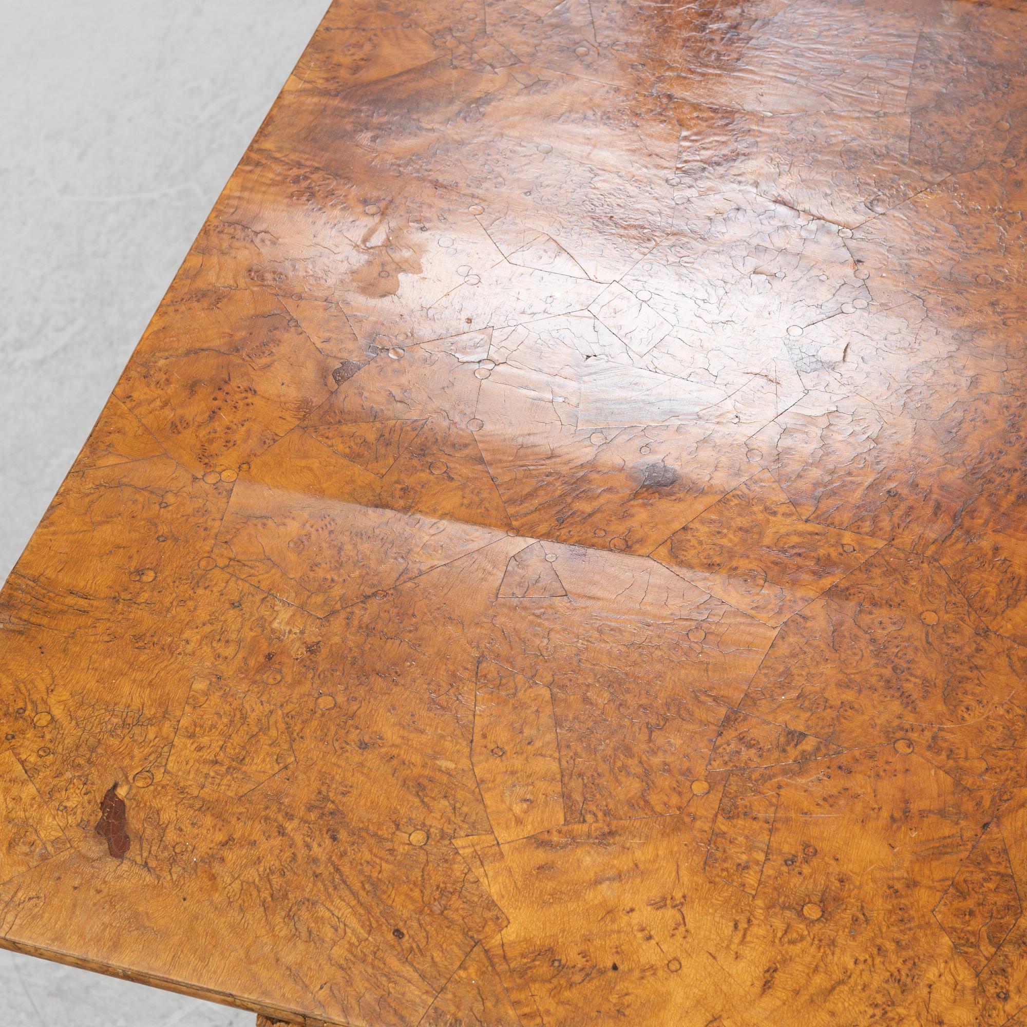 A Swedish alder and birch tilt-top table, early 19th Century.