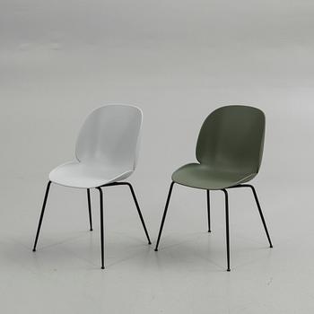 GamFratesi, chairs, a pair, "Beetle Chair", Gubi, Denmark.