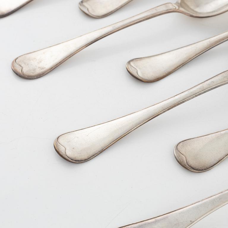 Twelve Swedish Silver Spoons, mark of Magnus Ljungqvist, Kristianstad 1799.