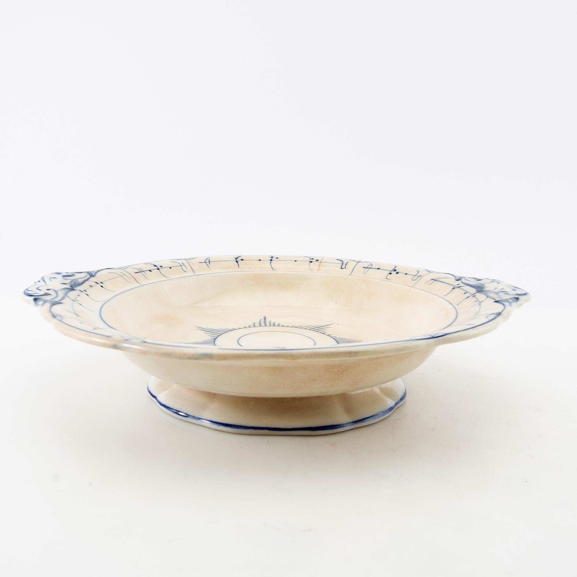 Carafes/trays 3 pcs Gustavsberg early 20th century.