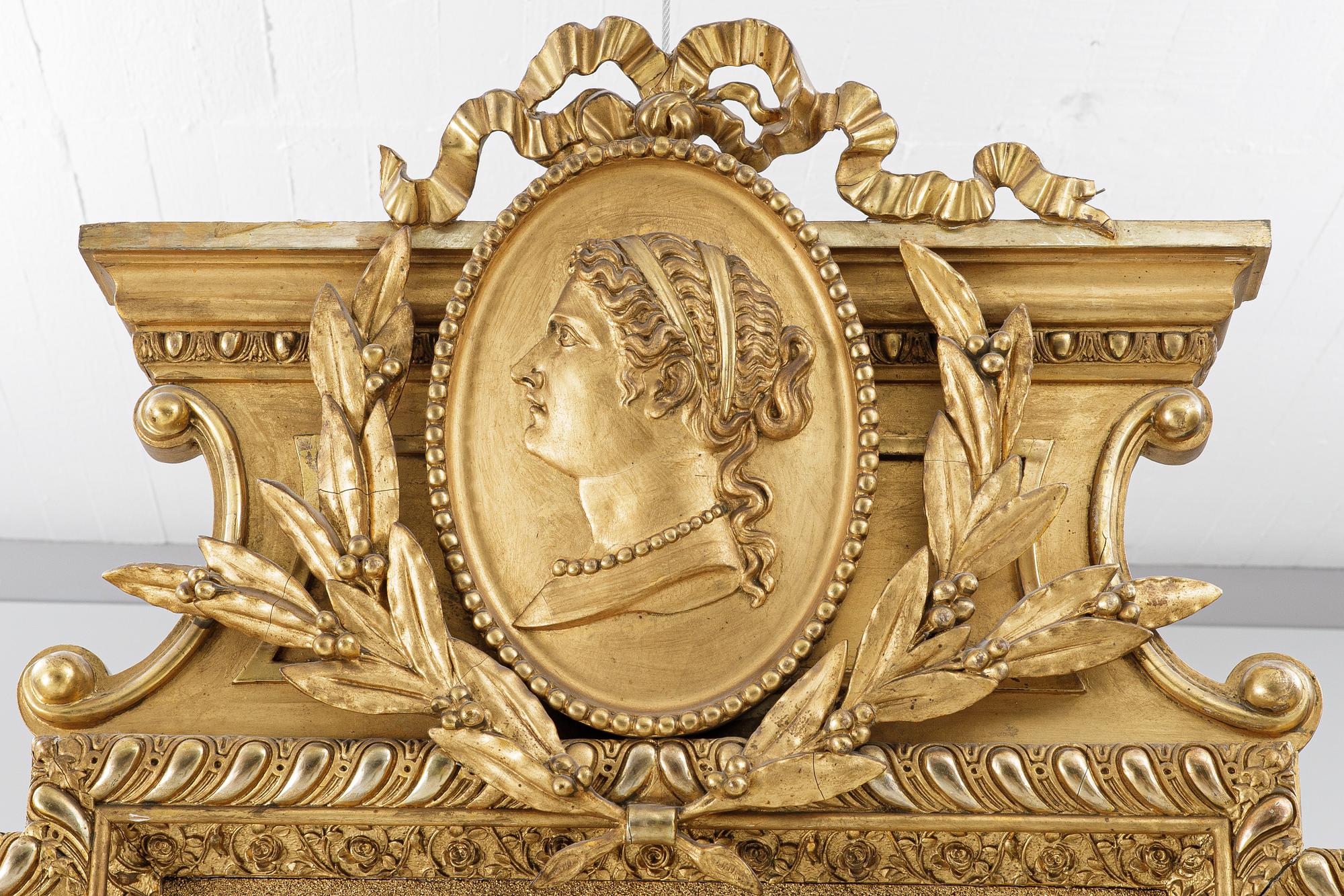 Spegel med konsolbord, 1800-talets slut.