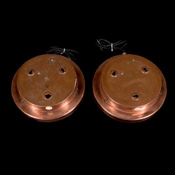 Lisa Johansson-Pape, two mid-20th century wall-/ceiling lights for Stockmann Orno.