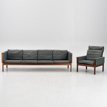 Hans J. Wegner, a model AP62/4 sofa and model AP62/1 armchiar,