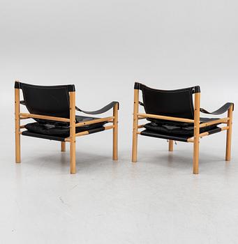 Arne Norell, a pair of 'Sirocco' armchairs, Norell Möbler AB, Sweden, second half of the 20th century.