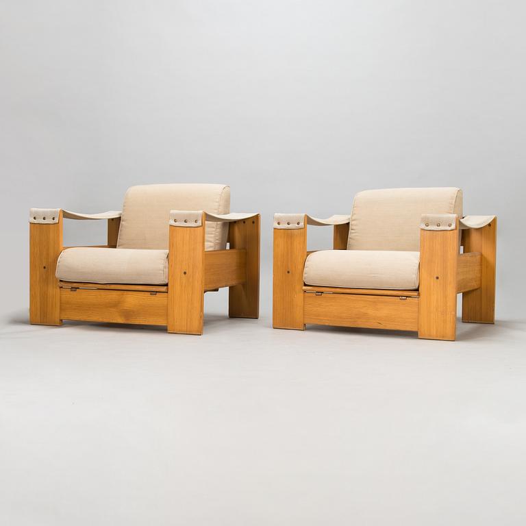 Pekka Rannikko, fåtöljer, ett par, "Saana", Asko 1970-tal.