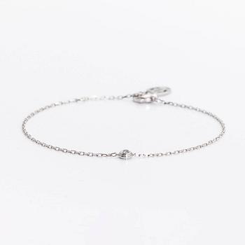 Cartier, rannekoru, "d'Amour", 18K valkokultaa, timantti, n. 0.05 ct.