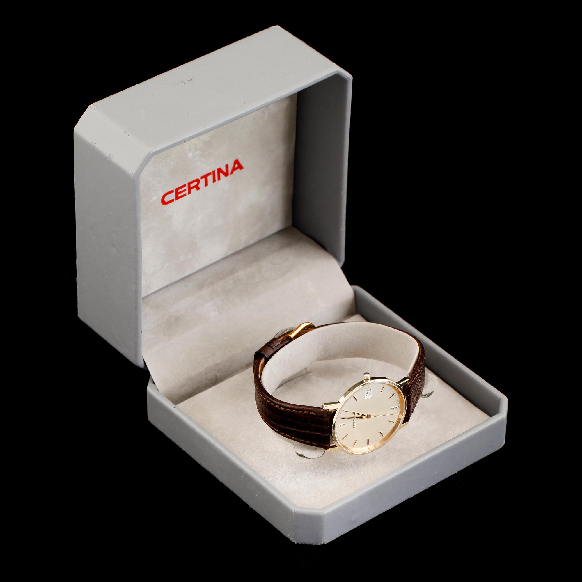ARMBANDSUR, 14K guld, Certina, 1990-tal.
