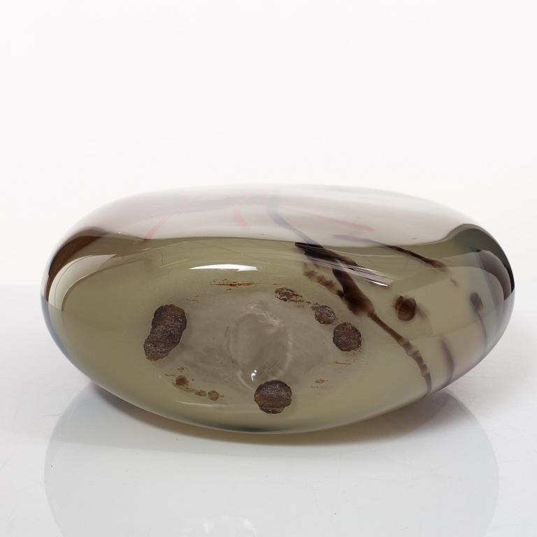 Jan-Erik Ritzman, a vase, glass, unique, Transjö, 1988.